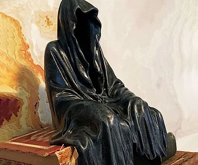 Grim Reaper Sitting Statue