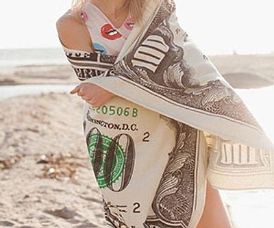 Hundred Dollar Bill Towel