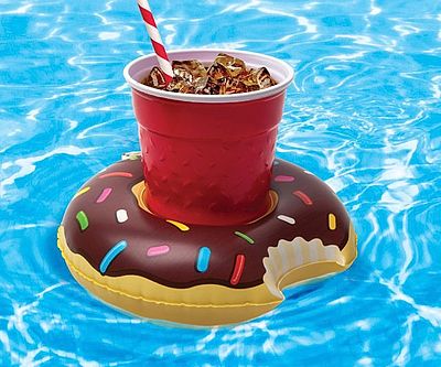 Inflatable Donut Cupholder Floats