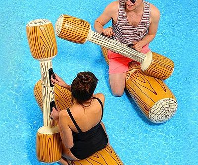 Jousting Inflatable Wooden Logs