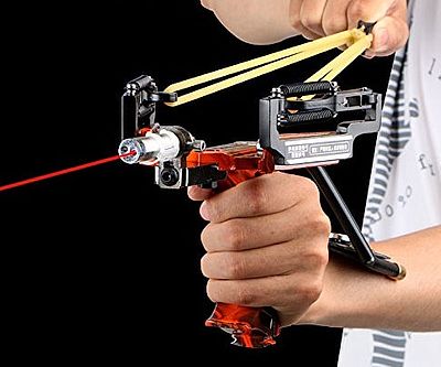 Laser Assisted Tactical Slingshot