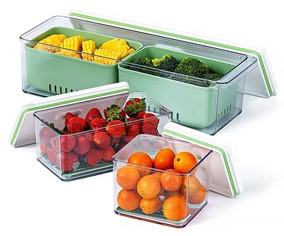 Lille Home Stackable Produce Containers