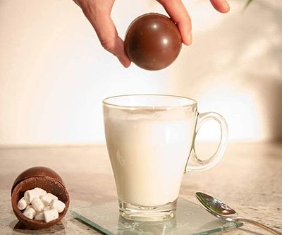 Marshmallow Filled Hot Cocoa Bombs