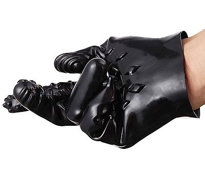 Ribbed Massage Gloves