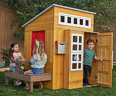Modern Outdoor Wooden Playhouse