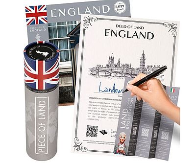 Official Deed To Land In England