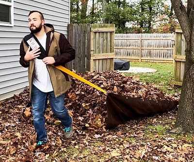 Outdoor Tarp Dragging Yard Tool