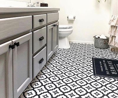 Peel & Stick Floor Tile Decals