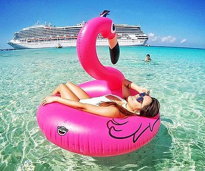 Pink Flamingo Pool Float