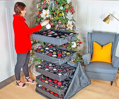 Pop-Up Ornament Storage