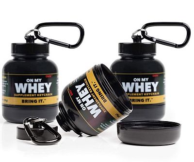 Portable Protein Funnel Keychain