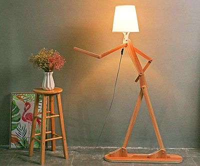 Posable Stick Figure Floor Lamp