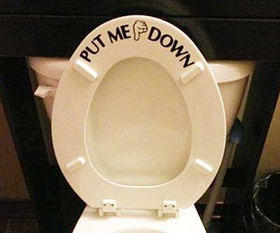 Put Me Down Toilet Decal