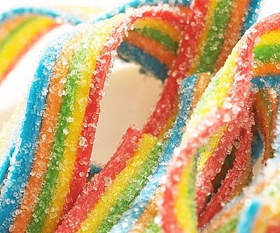 Rainbow Candy Bacon Strips