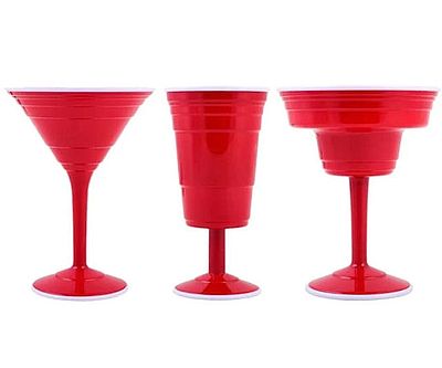 Red Party Cup Stemware