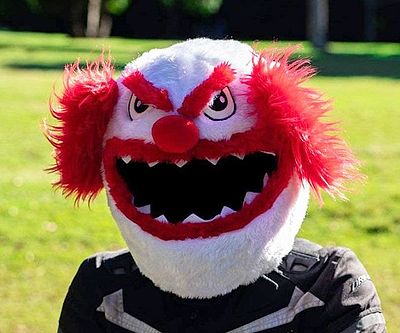 Scary Clown Helmet Cover