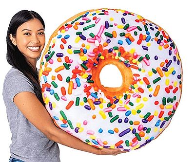 Sprinkle Donut Throw Pillow