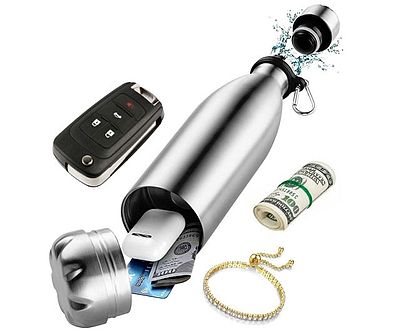 Stash Compartment Water Bottle