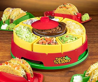 Taco Tuesday Heated Lazy Susan