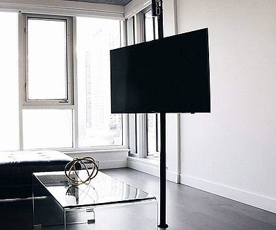 The Height Adjustable TV Pole Mount