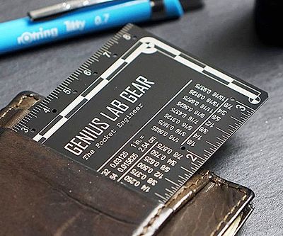 The Wallet Engineering Ruler Scale