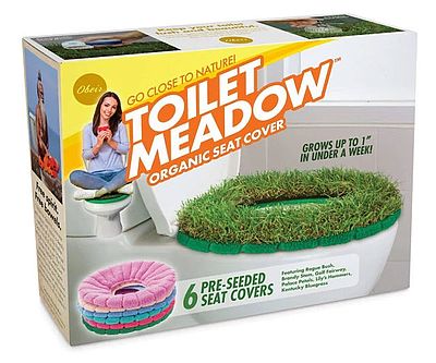 Organic Grass Meadow Toilet Seat Cover