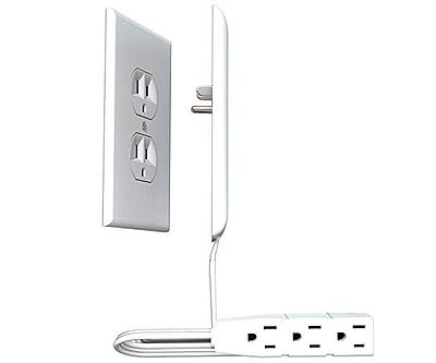 Ultra-Thin Outlet Cover With Power Strip