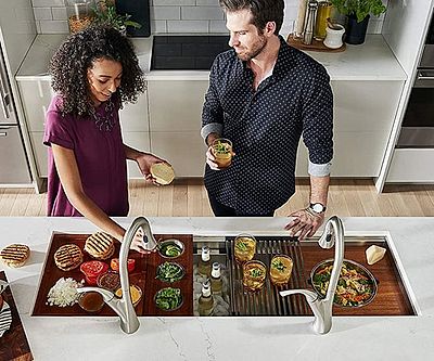 Workstation Kitchen Sink