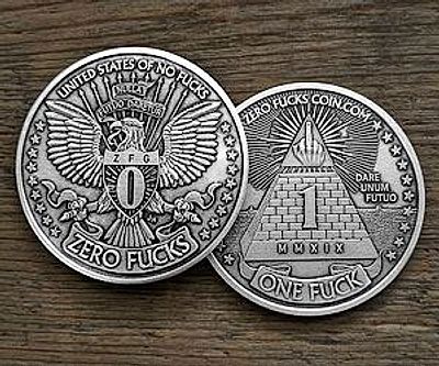 Zero F*cks Decision Maker Coin